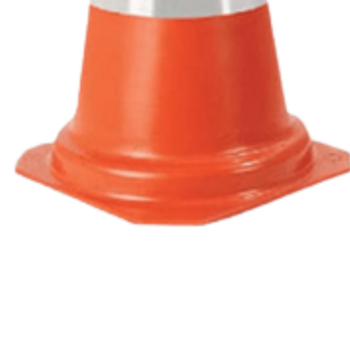 CONE REFLETIVO 75CM LARANJA / BRANCO - 003407 LEDAN