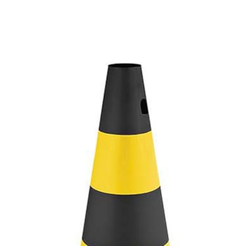 CONE SINALIZAÇÃO PVC 50CM AM PR - 99635 WORKER