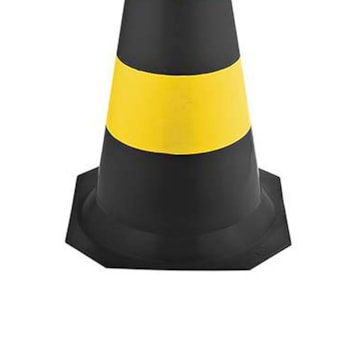 CONE SINALIZAÇÃO PVC 50CM AM PR - 99635 WORKER