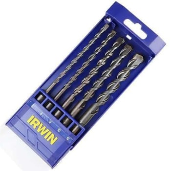 Conjunto Brocas Encaixe Sds Plus Concreto 5uni Irwin 891519 Conjunto Brocas Encaixe Sds Plus Concreto 5uni Irwin 891519