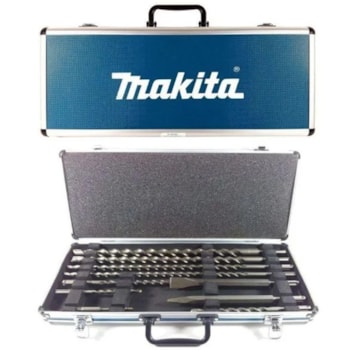 CONJUNTO DE 10 PEÇAS PONTA TALHADEIRA BROCA SDS PLUS D-42385 MAKITA CONJUNTO DE 10 PEÇAS PONTA TALHADEIRA BROCA SDS PLUS D-42385 MAKITA