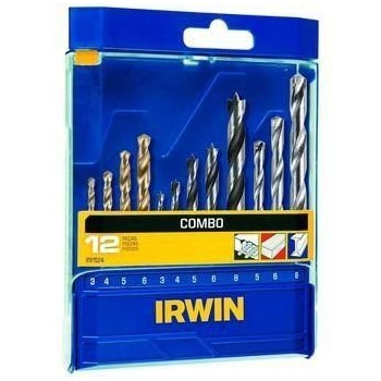 Conjunto De Brocas Ar Madeira 3pts Irwin 12 Pçs - 891524 Conjunto De Brocas Ar Madeira 3pts Irwin 12 Pçs - 891524