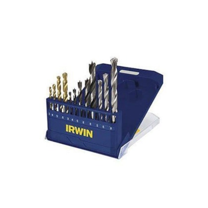 Conjunto De Brocas Ar Madeira 3pts Irwin 12 Pçs - 891524 Conjunto De Brocas Ar Madeira 3pts Irwin 12 Pçs - 891524
