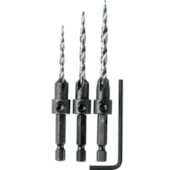 CONJUNTO DE BROCAS ESCARIADORAS COM CHAVE HEXAGONAL MAKITA A-99661 CONJUNTO DE BROCAS ESCARIADORAS COM CHAVE HEXAGONAL MAKITA A-99661