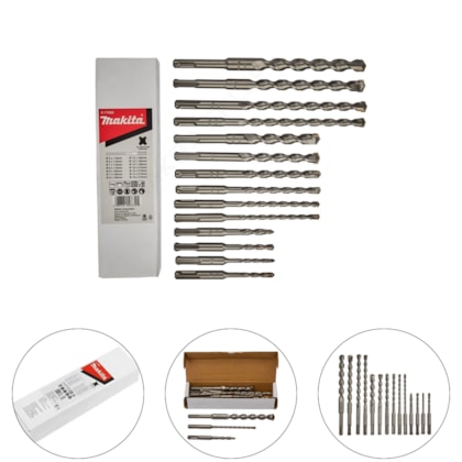 Set 14 pcs Brocas SDS-PLUS D-71956 Makita