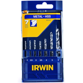 CONJUNTO DE BROCAS PARA METAL EM 7 PEÇAS 2-6MM - 1865309 IRWIN CONJUNTO DE BROCAS PARA METAL EM 7 PEÇAS 2-6MM - 1865309 IRWIN