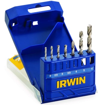 CONJUNTO DE BROCAS PARA METAL EM 7 PEÇAS 2-6MM - 1865309 IRWIN CONJUNTO DE BROCAS PARA METAL EM 7 PEÇAS 2-6MM - 1865309 IRWIN
