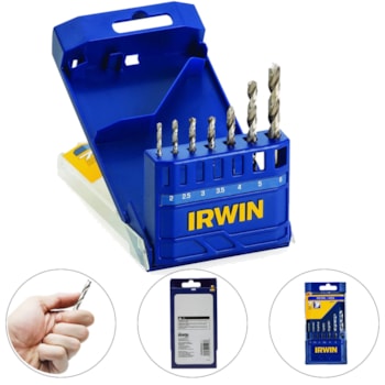 CONJUNTO DE BROCAS PARA METAL EM 7 PEÇAS 2-6MM - 1865309 IRWIN CONJUNTO DE BROCAS PARA METAL EM 7 PEÇAS 2-6MM - 1865309 IRWIN
