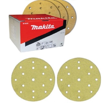 CONJUNTO DISCO DE LIXA 150MM#80 MAKITA - B-39322 CONJUNTO DISCO DE LIXA 150MM#80 MAKITA - B-39322