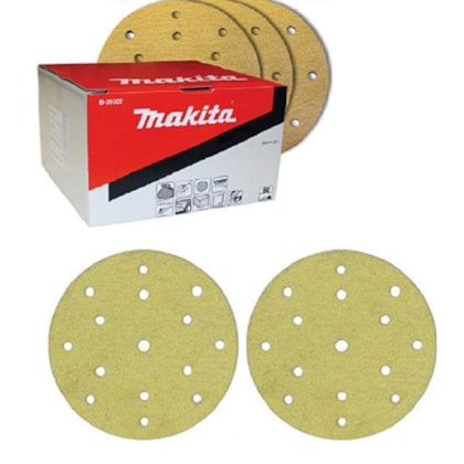 CONJUNTO DISCO DE LIXA 150MM#80 MAKITA - B-39322 CONJUNTO DISCO DE LIXA 150MM#80 MAKITA - B-39322
