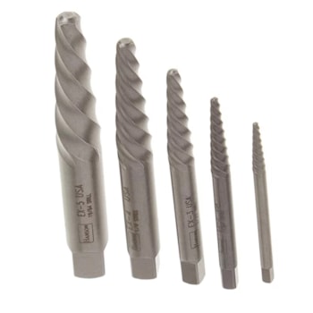 CONJUNTO EXTRATOR DE PARAFUSOS EM ESPIRAL 5 PCS - 53535 IRWIN CONJUNTO EXTRATOR DE PARAFUSOS EM ESPIRAL 5 PCS - 53535 IRWIN