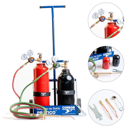CONJUNTO SOLDA OXIGÊNIO / ACETILENO PRÁTICO ECONOMY - 410151 CONDOR CONJUNTO SOLDA OXIGÊNIO / ACETILENO PRÁTICO ECONOMY - 410151 CONDOR