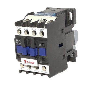 CONTATOR DE POTÊNCIA TRIPOLAR 32A 1NA 600V ECP32A10M - 1095 ELITEK CONTATOR DE POTÊNCIA TRIPOLAR 32A 1NA 600V ECP32A10M - 1095 ELITEK