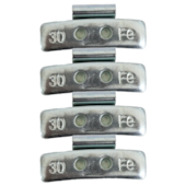 CONTRAPESO DE AÇO MODELO 363 GARRA ALTA 30G COM 100 PÇS - 363030 JEDAL CONTRAPESO DE AÇO MODELO 363 GARRA ALTA 30G COM 100 PÇS - 363030 JEDAL