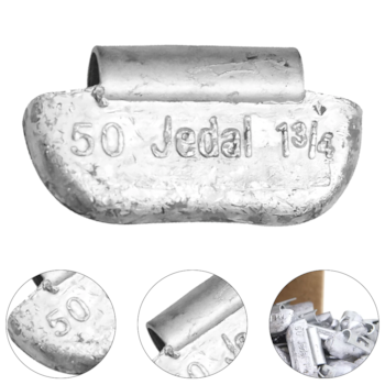 CONTRAPESO DE CHUMBO CAMINHÃO LEVE MODELO 307 50GR 25 PÇS - 307050 JEDAL CONTRAPESO DE CHUMBO CAMINHÃO LEVE MODELO 307 50GR 25 PÇS - 307050 JEDAL