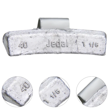 CONTRAPESO DE CHUMBO MODELO 303 GARRA ALTA 40G 100PÇS - 303040200 JEDAL CONTRAPESO DE CHUMBO MODELO 303 GARRA ALTA 40G 100PÇS - 303040200 JEDAL