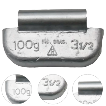 CONTRAPESO DE CHUMBO MODELO 309 100GR 25PCS - 309100 JEDAL CONTRAPESO DE CHUMBO MODELO 309 100GR 25PCS - 309100 JEDAL