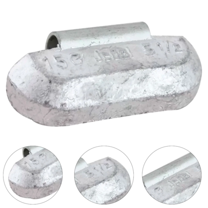 CONTRAPESO DE CHUMBO MODELO 309 150GR EMBALAGEM COM 25PCS - 309150 JEDAL CONTRAPESO DE CHUMBO MODELO 309 150GR EMBALAGEM COM 25PCS - 309150 JEDAL