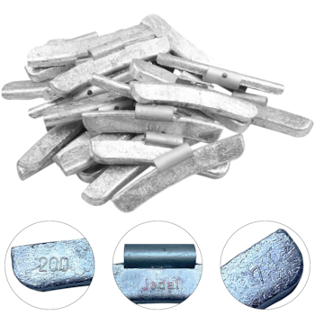 CONTRAPESO DE CHUMBO MODELO 309 200GR EMBALAGEM COM 25 PCS - 309200 JEDAL CONTRAPESO DE CHUMBO MODELO 309 200GR EMBALAGEM COM 25 PCS - 309200 JEDAL