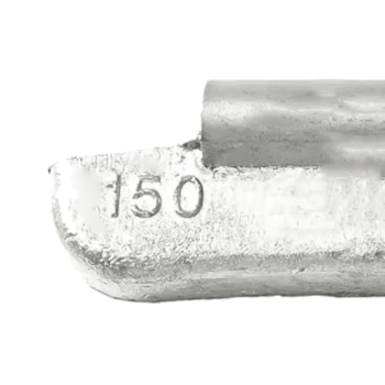 CONTRAPESO DE CHUMBO PARA CAMINHÃO COM CÂMARA MODELO 330 150G 25PÇS - 330150 JEDAL CONTRAPESO DE CHUMBO PARA CAMINHÃO COM CÂMARA MODELO 330 150G 25PÇS - 330150 JEDAL