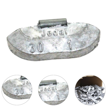 CONTRAPESO DE CHUMBO UNIVERSAL 30GR 100PÇS MOD.01 - 301030200J JEDAL CONTRAPESO DE CHUMBO UNIVERSAL 30GR 100PÇS MOD.01 - 301030200J JEDAL
