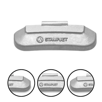 CONTRAPESO UNIVERSAL 45GR PCT 50PC - 1045 STAMPJET CONTRAPESO UNIVERSAL 45GR PCT 50PC - 1045 STAMPJET