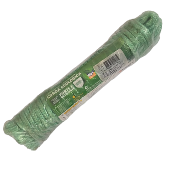 CORDA TRANÇADA ECO-FRIENDLY P.E.T CORES DIVERSAS 6MM X 15M - 01010256.017 ITACORDA