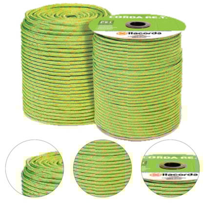 CORDA TRANÇADA ECO-FRIENDLY P.E.T VERDE 4MM - ITACORDA CORDA TRANÇADA ECO-FRIENDLY P.E.T VERDE 4MM - ITACORDA