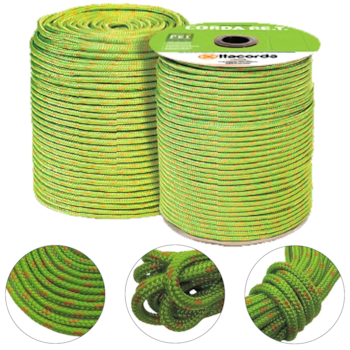 CORDA TRANÇADA ECO-FRIENDLY P.E.T VERDE 8,0MM - 01010018.019 ITACORDA