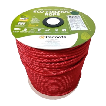 CORDA TRANÇADA PET VERMELHA 8.0MM - 01010208.026 ITACORDA