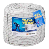 CORDA TRANÇADA POLIÉSTER VIRGEM TRAVA-QUEDAS 12MM X 200M - 02060041207 ITACORDA