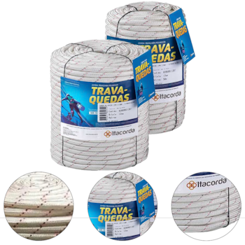 CORDA TRANÇADA POLIÉSTER VIRGEM TRAVA-QUEDAS 12MM X 50M - 02060011207 ITACORDA CORDA TRANÇADA POLIÉSTER VIRGEM TRAVA-QUEDAS 12MM X 50M - 02060011207 ITACORDA