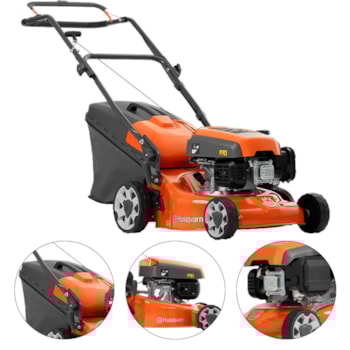 CORTADOR DE GRAMA A GASOLINA 2,6 HP COM RECOLHEDOR LC 140P - 970488102 HUSQVARNA CORTADOR DE GRAMA A GASOLINA 2,6 HP COM RECOLHEDOR LC 140P - 970488102 HUSQVARNA