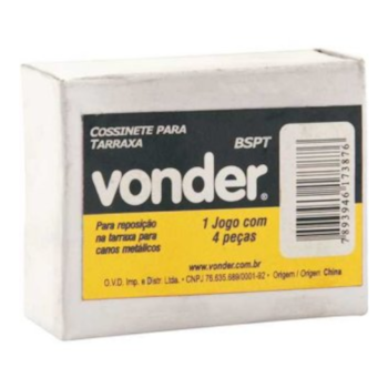 COSSINETE P/ TARRAXA METÁLICA (A) 1/2" BSPT - 3559012000 VONDER COSSINETE P/ TARRAXA METÁLICA (A) 1/2" BSPT - 3559012000 VONDER