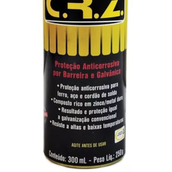 CRZ GALVANIZAÇÃO A FRIO SPRAY 300 ML - DM1 QUIMATIC TAPMATIC CRZ GALVANIZAÇÃO A FRIO SPRAY 300 ML - DM1 QUIMATIC TAPMATIC