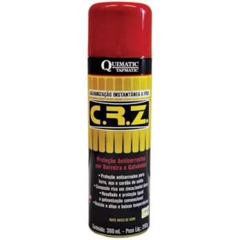 CRZ GALVANIZAÇÃO A FRIO SPRAY 300 ML - DM1 QUIMATIC TAPMATIC CRZ GALVANIZAÇÃO A FRIO SPRAY 300 ML - DM1 QUIMATIC TAPMATIC