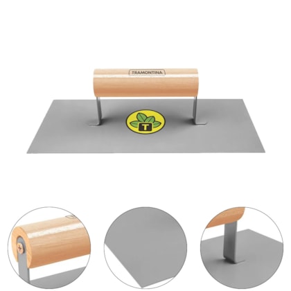 DESEMPENADEIRA LISA METÁLICA C/ CABO DE MADEIRA - 77371115 TRAMONTINA DESEMPENADEIRA LISA METÁLICA C/ CABO DE MADEIRA - 77371115 TRAMONTINA