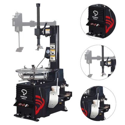 DESMONTADORA E MONTADORA DE PNEUS ARO 10” AO 24” 1HP - 01.15.DS24.850580B POTENTE DESMONTADORA E MONTADORA DE PNEUS ARO 10” AO 24” 1HP - 01.15.DS24.850580B POTENTE