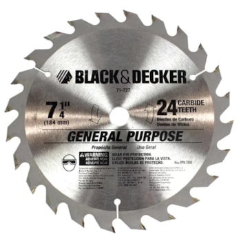 DISCO 7 1/4 POLEGADAS DE WÍDEA 24 DENTES - 71-727 BLACK + DECKER