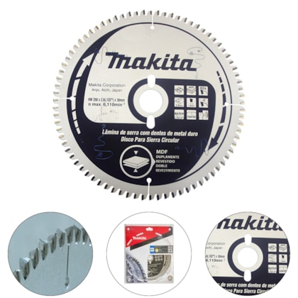 DISCO CORTA MDF REVESTIDO SERRA 10P 80 DENTES - B-39285 MAKITA DISCO CORTA MDF REVESTIDO SERRA 10P 80 DENTES - B-39285 MAKITA