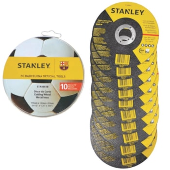 DISCO CORTE INOX 4 1/2X1.0X7/8 10 UNIDADES  - STA8061B STANLEY DISCO CORTE INOX 4 1/2X1.0X7/8 10 UNIDADES  - STA8061B STANLEY