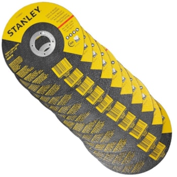 DISCO CORTE INOX 4 1/2X1.0X7/8 10 UNIDADES  - STA8061B STANLEY DISCO CORTE INOX 4 1/2X1.0X7/8 10 UNIDADES  - STA8061B STANLEY