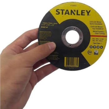 DISCO CORTE INOX 4 1/2X1.0X7/8 10 UNIDADES  - STA8061B STANLEY DISCO CORTE INOX 4 1/2X1.0X7/8 10 UNIDADES  - STA8061B STANLEY