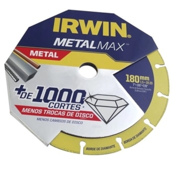 DISCO DE CORTE 7"x7/8 POL METALMAX - 1998846 IRWIN DISCO DE CORTE 7"x7/8 POL METALMAX - 1998846 IRWIN