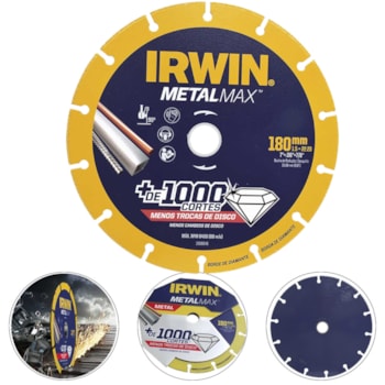 DISCO DE CORTE 7"x7/8 POL METALMAX - 1998846 IRWIN DISCO DE CORTE 7"x7/8 POL METALMAX - 1998846 IRWIN