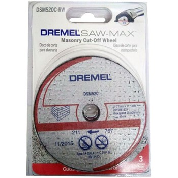 DISCO DE CORTE ALVENARIA DREMEL SAW-MAX DSM520C-RW