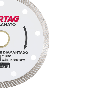 DISCO DE CORTE DIAMANTADO TURBO PORCELANATO 110MM - 60863 CORTAG
