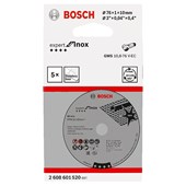 DISCO DE CORTE EXPERT FOR INOX 3" 5PCS - 2608601520 BOSCH