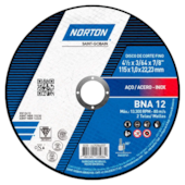 DISCO DE CORTE INOX BNA12 4.1/2" X 3/64" X 7/8" (115 X 1,0 X 22MM) - 000000066252846557 NORTON DISCO DE CORTE INOX BNA12 4.1/2" X 3/64" X 7/8" (115 X 1,0 X 22MM) - 000000066252846557 NORTON
