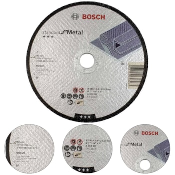 DISCO DE CORTE METAL 7" 180 X 3,0MM GR.30 - 2608603167000 BOSCH DISCO DE CORTE METAL 7" 180 X 3,0MM GR.30 - 2608603167000 BOSCH